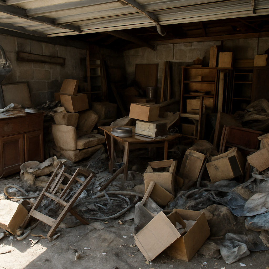 Garage cleanout before